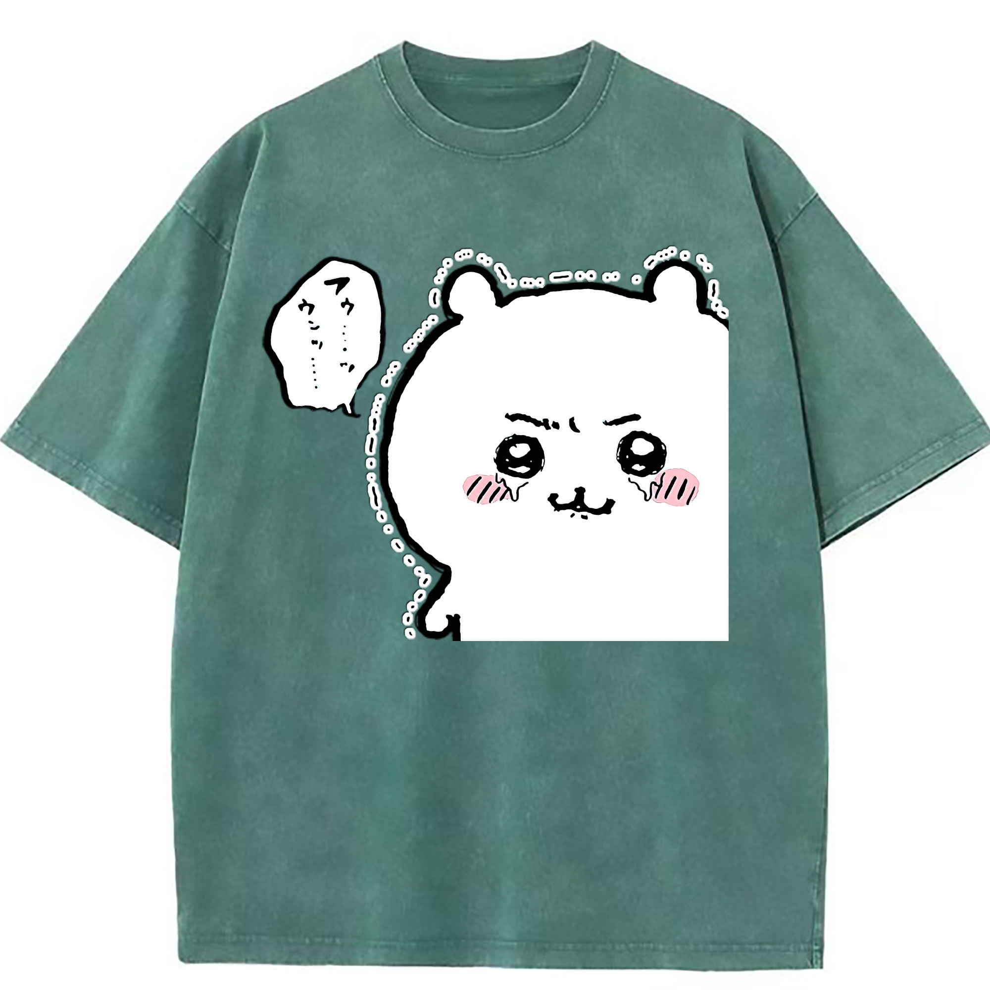 （画像用） ちいかわ ちいかわ Chii-kawa chiikawa 綿100% ヴィンテージ風 半袖Tシャツ（フロントプリント）